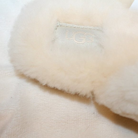NIB UGG FLUFF FLIP FLOP NATURAL SANDAL SLIPPERS‎ - Picture 5 of 8